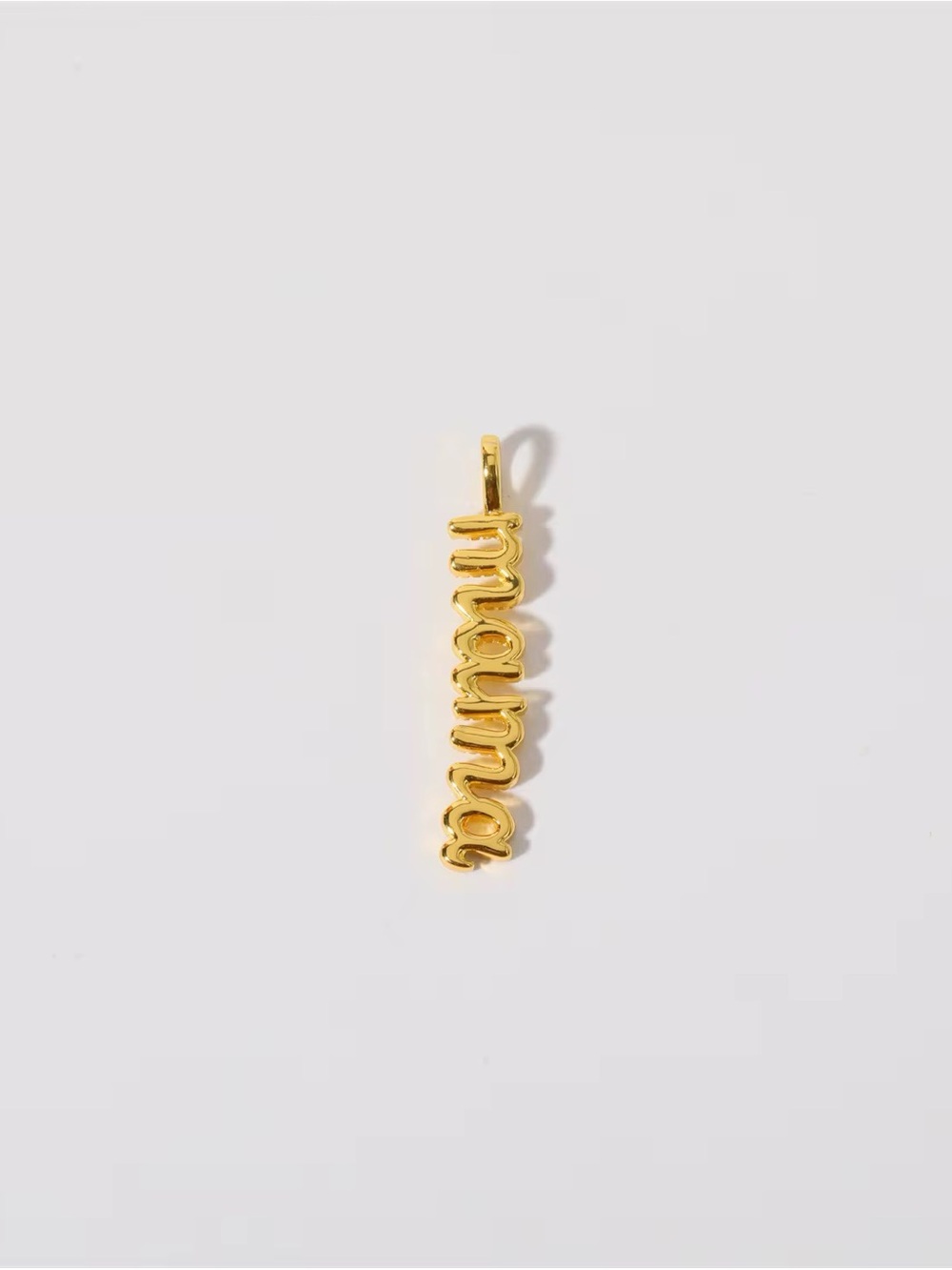18k Gold Plated 'Mama' Script Pendant